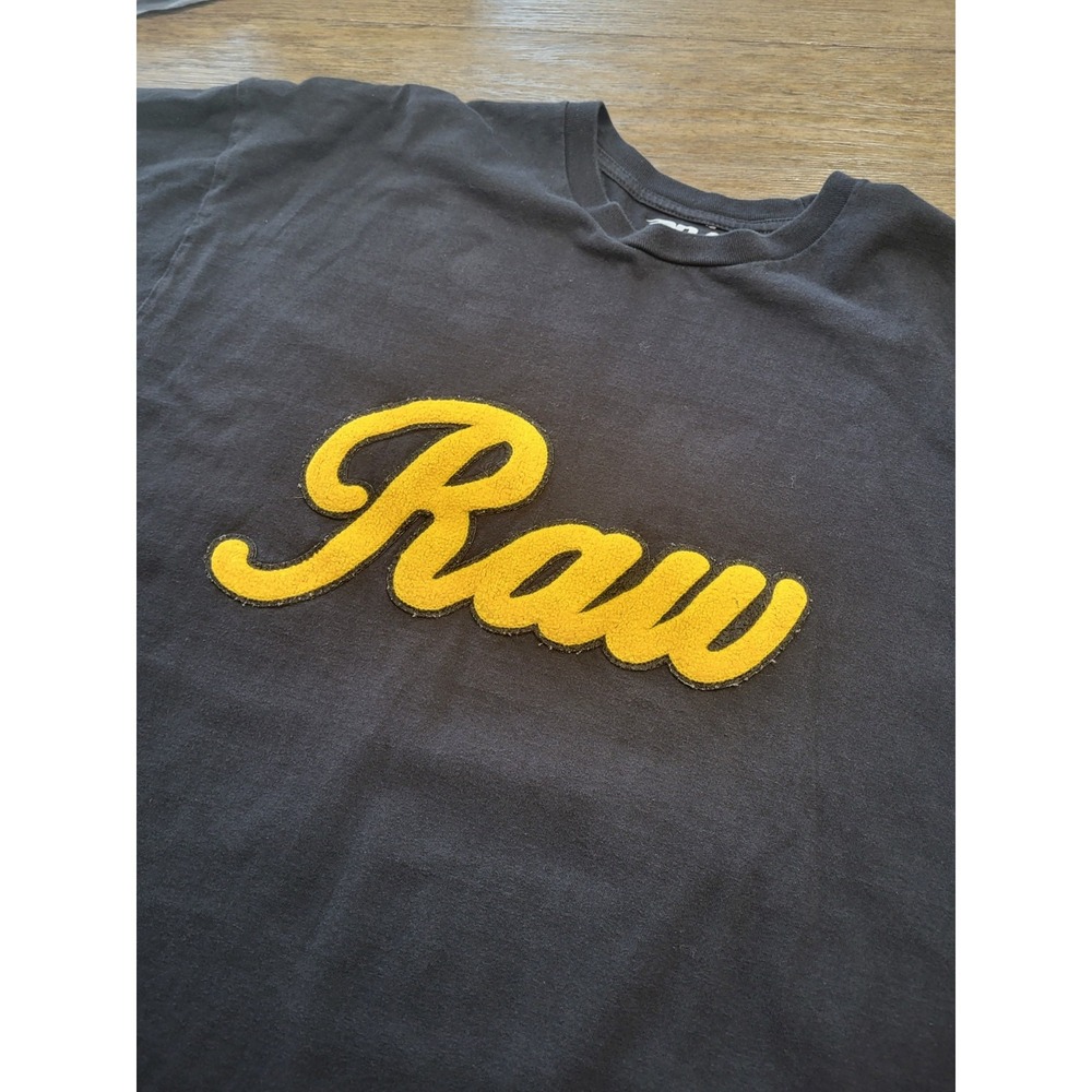 RAW Cash Own The Now Embroidered RAW CURSIVE JOINT WEED Shirt Size 2XL